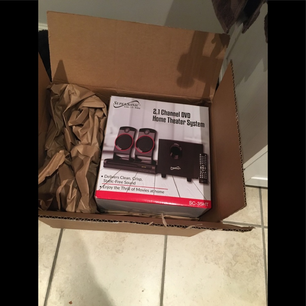 2.1 Channel   DVD SuperSonic  home theater system